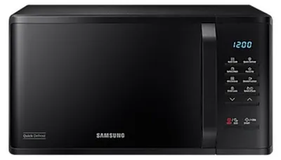 Produktbild von Samsung MS23K3513AK/EG, Arbeitsplatte, Solo-Mikrowelle, 23 l, 800 W, LED, Tasten