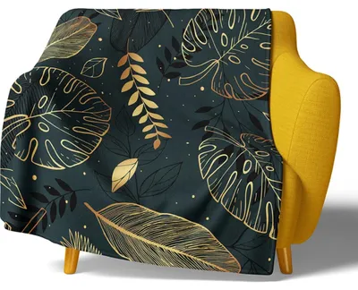 Zdjęcie produktu dla Mikropolarowy koc Zlaté Listy 150x200 cm