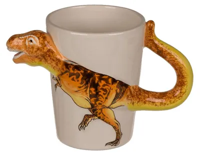 Produktbild von Kaffetasse ca. 250 ml mit 3D Dino Design Tasse Dinosaurier Kindertasse