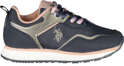 Produktbild von Kinder Sportschuh in Blau mit Kontrastdetails und Print-Design