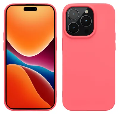 Produktbild von kwmobile Hülle für das iPhone 14 Pro Hülle - weiche und schlanke TPU Silikon Handyhülle - stoßabsorbierendes flexibles Case - kabelloses Laden - Neon