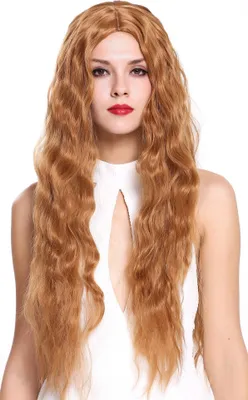 Produktbild von WIG ME UP Perücke Lang Mittelscheitel Gewellt Blond Kupferblond 6083H-30