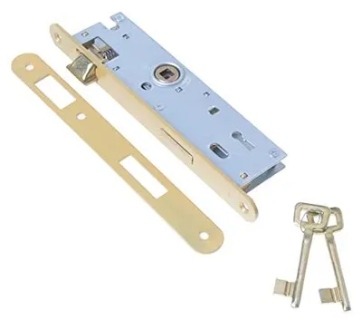 Produktbild von Aqbau® Türschloss Zimmertürschloss 72 / 35mm DIN Links Zimmertürschlösser mit schlüssel, Zimmertür Einsteckschloss Zimmertür Schloss Bunbartschlüssel