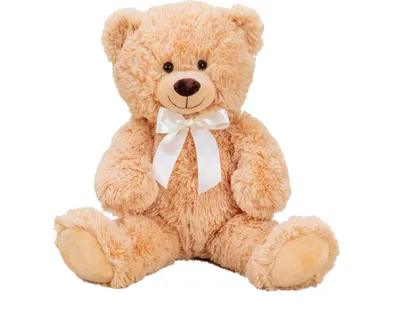 Produktbild von Teddybär Kuschelbär Braun mit Schleife 56 cm groß Plüschbär Kuscheltier samtig weich