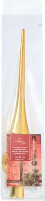 Produktbild von Weihnachtsbaumspitze 25cm Gold