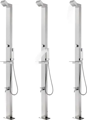 Obrázok produktu pre vidaXL Záhradná sprcha 220 cm z nehrdzavejúcej ocele