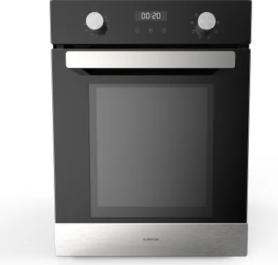 Zdjęcie produktu dla Klarstein Verosteel piekarnik do zabudowy 45 cm - 49L, 8 trybów pracy, efektywność energetyczna A, stal nierdzewna i szkło czarne, timer, podwójne szklenie, piekarnik do zabudowy bez płyty grzewczej