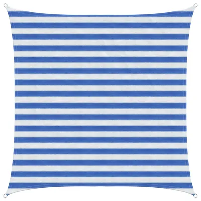 Image de Voile d'ombre Bleu et Blanc 2 x 2 m HDPE