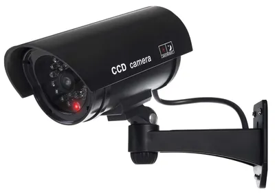Image de Caméra de surveillance factice à LED - Fausse caméra étanche avec LED clignotante