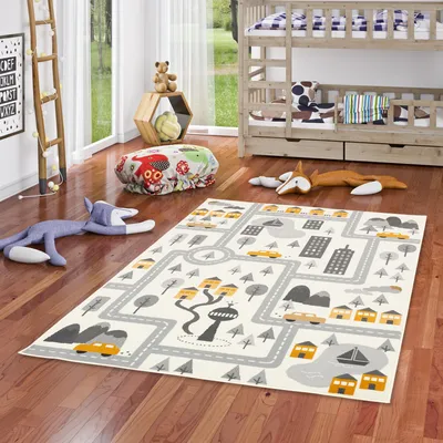 Produktbild von Kinder Straßenteppich Passion Kids Bunt, Größe:160x225 cm