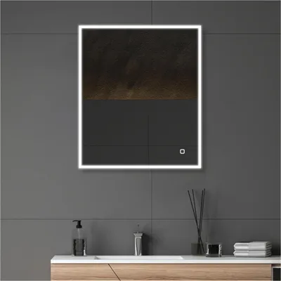 Image de Miroir LED rectangulaire cadre rétro-éclairé ECLIPS