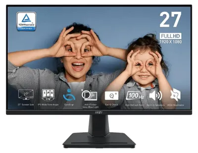Obrázok produktu pre MSI PRO MP275, 68,6 cm (27"), 1920 x 1080 px, Full HD, LED, 4 ms, Čierna