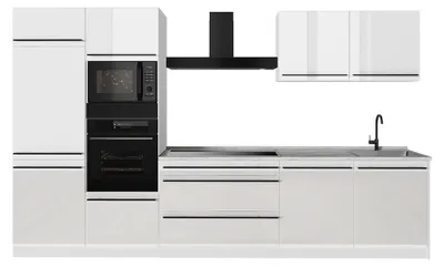 Imagen del producto de Mueble de cocina Vicco R-Line Blanco alto brillo/Blanco 340 cm sin encimera, Model 66596
