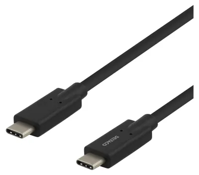 Zdjęcie produktu dla Deltaco USBC-1503M, 2 m, USB C, USB C, USB 3.2 Gen 1 (3.1 Gen 1), Czarny