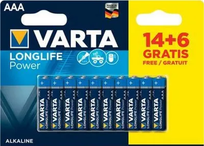 Immagine prodotto di Batterie Varta Longlife Power (20 pezzi)