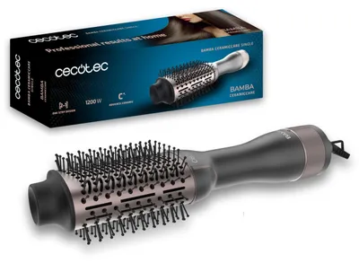 Obrázok produktu pre Cecotec Bamba CeramicCare Single, Multistylingová kulma, Teplé, Posuvník, Všetky typy vlasy, Čierna, Ruže, Pútko na zavesenie