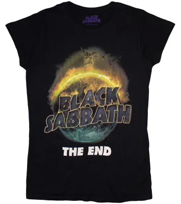Obrázek produktu pro Black Sabbath The End Black L Dámské Tričko