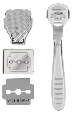 Produktbild von Edelstahl Hornhautentferner Fußrasierer Ferse Harte Haut Pediküre Werkzeug Rasierer(MJJPG021 14,8 cm 5,8 Zoll)