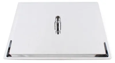 Produktbild von Regendusche - Quadratischer Duschkopf 40x40 cm - Edelstahl - 360° drehbar - Gummidüsen - Polierte Oberfläche - Silber