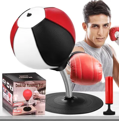 Immagine prodotto di Tavolo da punching ball da ufficio per alleviare lo stress, sacco da boxe con design a ventosa
