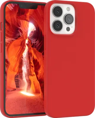 Produktbild von EAZY CASE Silikonhülle für Apple iPhone 13 Pro Silikon Backcover Schutz in Rot
