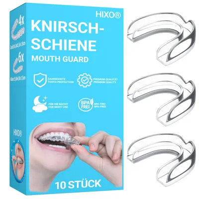 Produktbild von HIXO Knirscherschiene Aufbissschiene Mundschutz BPA-frei (Knirschschiene)