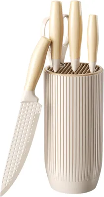 Obrázok produktu pre Sada 6 nožov na bylinky, nerezová oceľ, ergonomická rukoväť, pre kuchyňu