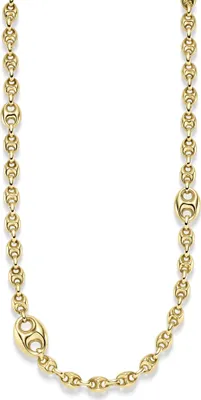 Produktbild von 9,5mm Schiffsanker Kette Halskette Collier aus 585 Gold Gelbgold glänzend 60cm