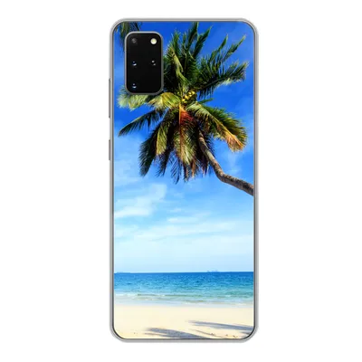 Produktbild von MuchoWow® Handyhülle Schutzhülle Hülle für Samsung Galaxy S20 Plus Palmen - Strand - Meer Silikon Softcase Handy Hülle - Hartschale