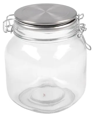 Produktbild von BURI Drahtbügelglas 1L Vorratsglas Aufbewahrungsglas Vorratsdose