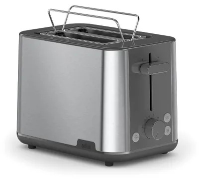 Imagen del producto de Tostadora PurShine HT 1510 GY (acero inoxidable/gris, 900 vatios, para 2 rebanadas de pan)