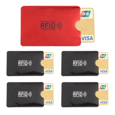 Produktbild von 5x RFID Schutzhülle Blocker NFC Datenschutz Abschirmung EC Karte Kreditkarte Kartenschutzhülle