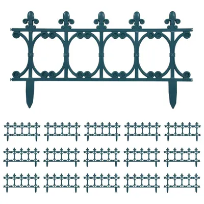 Immagine prodotto di vidaXL Bordatura per prato 16 pz. Verde 10 m PP