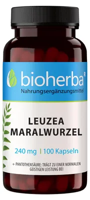 Produktbild von Bioherba Leuzea Maralwurzel 240 mg 100 Kapseln