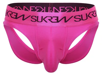 Image de SUKREW - Sous-vêtement String Hommes - V-Thong Party Pink - 1x Taille S