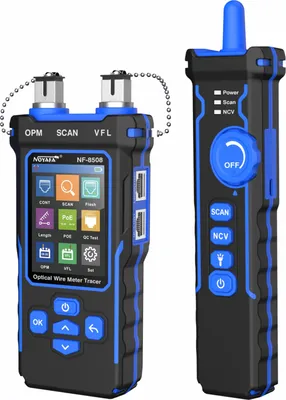 Produktbild von NOYAFA Optical Wire Meter Tracer LCD Cyfrowy tester kabli sieciowych Akumulatorowy lokalizator linii sieciowych Wielofunkcyjny Wire Tracker PoE Checker z funkcją OPM/VFL/CONT/SCAN/Illuminate