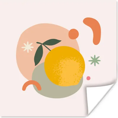 Produktbild von MuchoWow® Poster Zitrone - Obst - Sommer 50x50 cm - Wohnzimmerdekoration