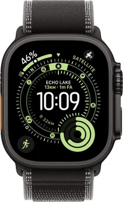 Produktbild von Apple Watch Ultra 3 Titan Schwarz Trail Loop Schwarz/Kohlegrau M/L
