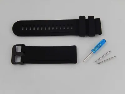 Produktbild von vhbw Ersatz L Armband kompatibel mit Suunto Traverse Fitnessuhr, Smartwatch - 12,5cm + 8,5 cm Silikon schwarz