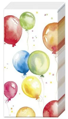 Produktbild von BIRTHDAY BALLOONS Papiertaschentücher