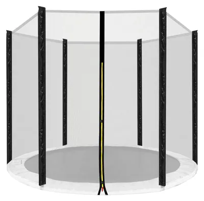 Produktbild von INLEA Outdoor Schutznetz für Trampolin PREMIUM Jump mit einem Gesamtdurchmesser von 180 cm für 6 Stangen - schwarz