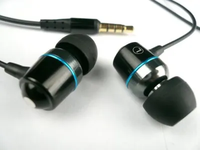 Produktbild von Premium In-Ear Headset Kopfhörer HighEnd schwarz mit Mikrofon