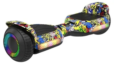 Produktbild von Rebel 6,5" LED Hoverboard, elektrisches Skateboard für Kinder und Erwachsene