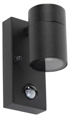 Image de HOFTRONIC - Applique murale LED 4W 345lm 2700K IP44 Noir détecteur
