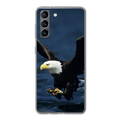 Produktbild von MuchoWow® Handyhülle Schutzhülle Hülle für Samsung Galaxy S21 Adler - Nahaufnahme - Wasser Silikon Softcase Handy Hülle - Softcase