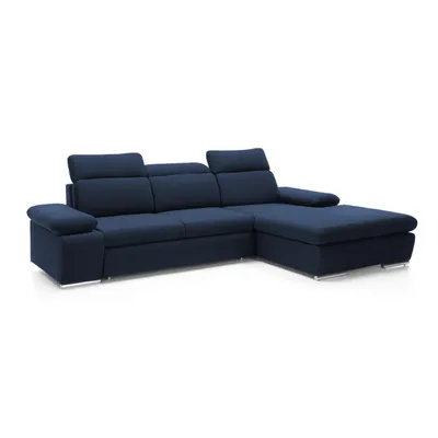 Image de IDOHOME-Canapé d’angle rembourré PABLO avec appuie-tête réglable