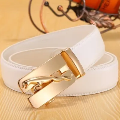Immagine prodotto di Cintura Alex Bianca/Oro - Eleganza e Qualità per Tutti KP4029