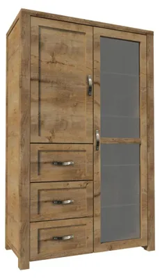 Image de Vitrine en bois brun, style moderne et élégant