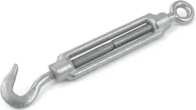 Produktbild von SPANNSCHLOSS HAKEN OSE M10 5 Stück verzinkt Spannschloß Seilspanner Spanner für Drahtseil