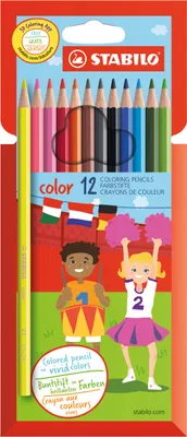 Produktbild von Buntstift - STABILO color - 12er Pack - mit 12 verschiedenen Farben inklusive 2 Neonfarben